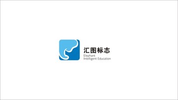 大象卡通可爱logo