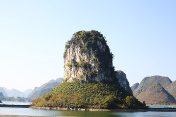 靖西渠洋湖风景