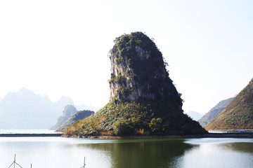 靖西渠洋湖风景