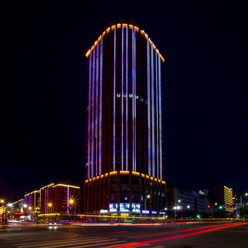 长春市西安大路夜景