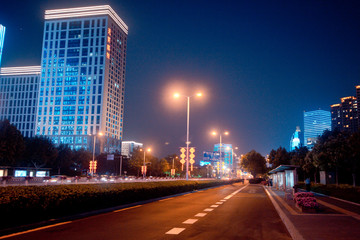青岛风光 夜景 灯光亮化 楼体