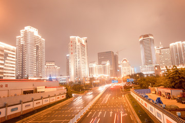 青岛 夜景 灯光 楼体亮化