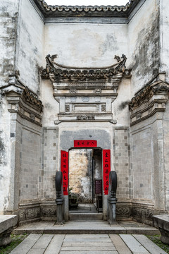 宏村徽派建筑门楣