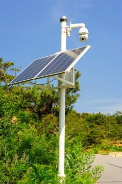 太阳能供电监控系统高清大图照片