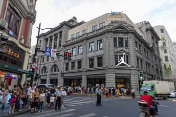 上海浦西南京路步行街