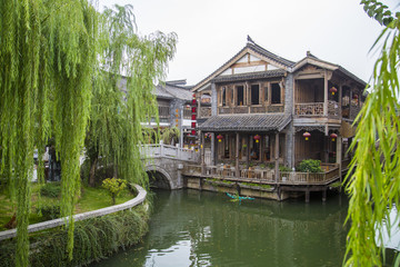 台儿庄古城 水系 建筑