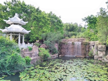 亭子水帘