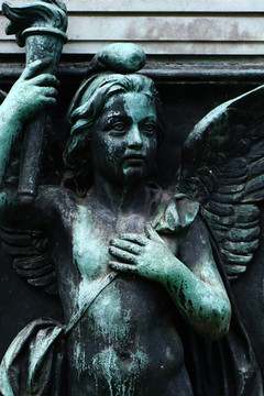 天使雕塑 局部