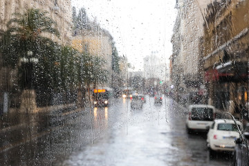 欧洲街景雨中欧洲街景