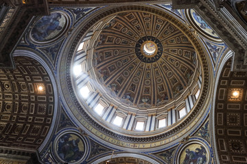 圣彼得大教堂 梵蒂冈 教堂内景