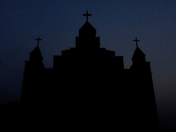教堂夜景