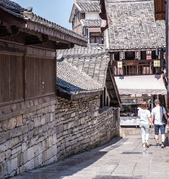 青岩古镇石板房