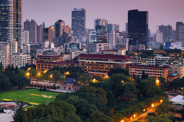 广州越秀区政府夜景