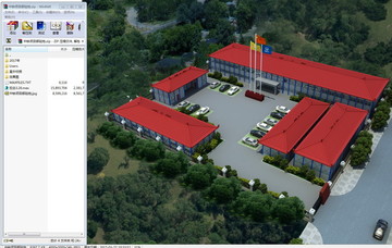 中铁项目部驻地梁场3d模型大图