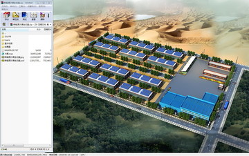新能源沙漠生态园3d模型含大图