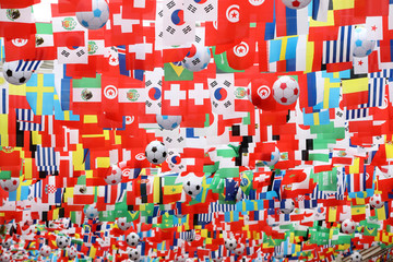 世界杯国旗背景