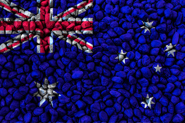 石头上的澳大利亚国旗