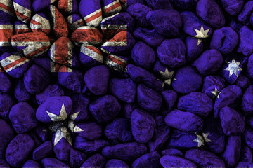 石头上的澳大利亚国旗
