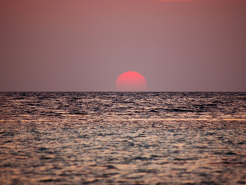 海上日落