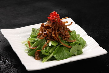 丁香鱼拌小白菜