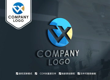 CX字母 XC字母 LOGO