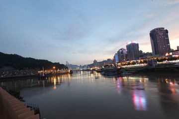 福建南平城市夜景