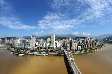 福建南平城市风光