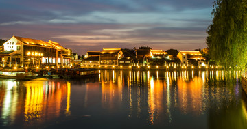 苏州七里山塘街夜景