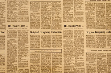 欧美复古报纸壁纸