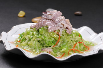 虾爬肉水晶菜
