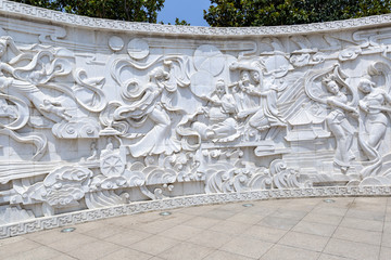 仙女浮雕墙