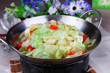 干锅手撕包菜