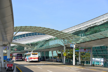 韩国仁川机场航站楼出发厅外景