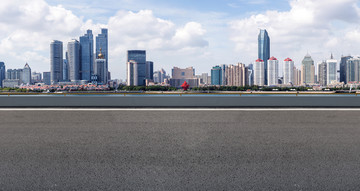 青岛建筑景观和公路路面