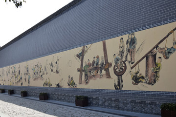 古代文化宣传墙画