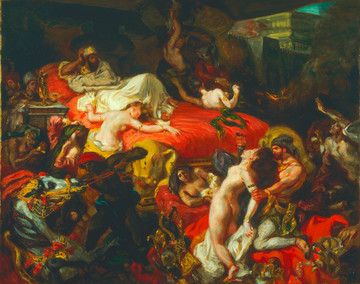 欧仁·德拉克罗瓦萨达纳帕拉之死油画