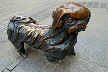 宠物小狗雕塑