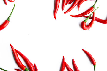 红辣椒边框背景排版