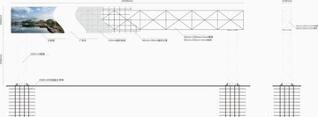 跨道广告为钢结构示意图