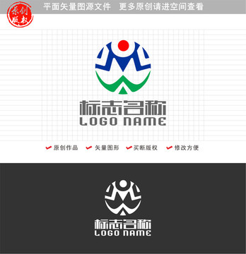 MW字母WM标志logo