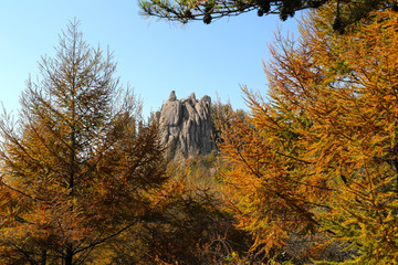 山东青岛金秋的崂山风光