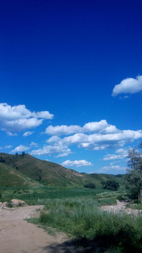 蔚蓝天空