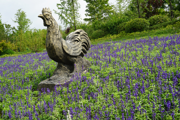 鸡雕塑 动物雕塑