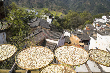 上饶婺源篁岭景区篁岭古村落