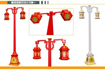 民族庭院灯设计1藏族灯具
