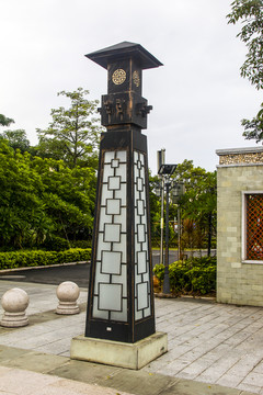 公园雕塑柱子