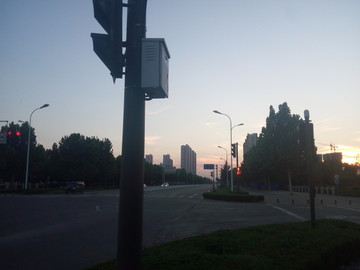 傍晚城市摄影