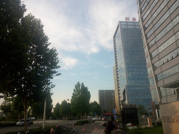 傍晚城市摄影