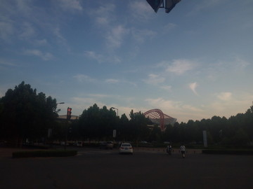 傍晚城市摄影