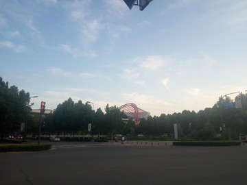 傍晚城市摄影